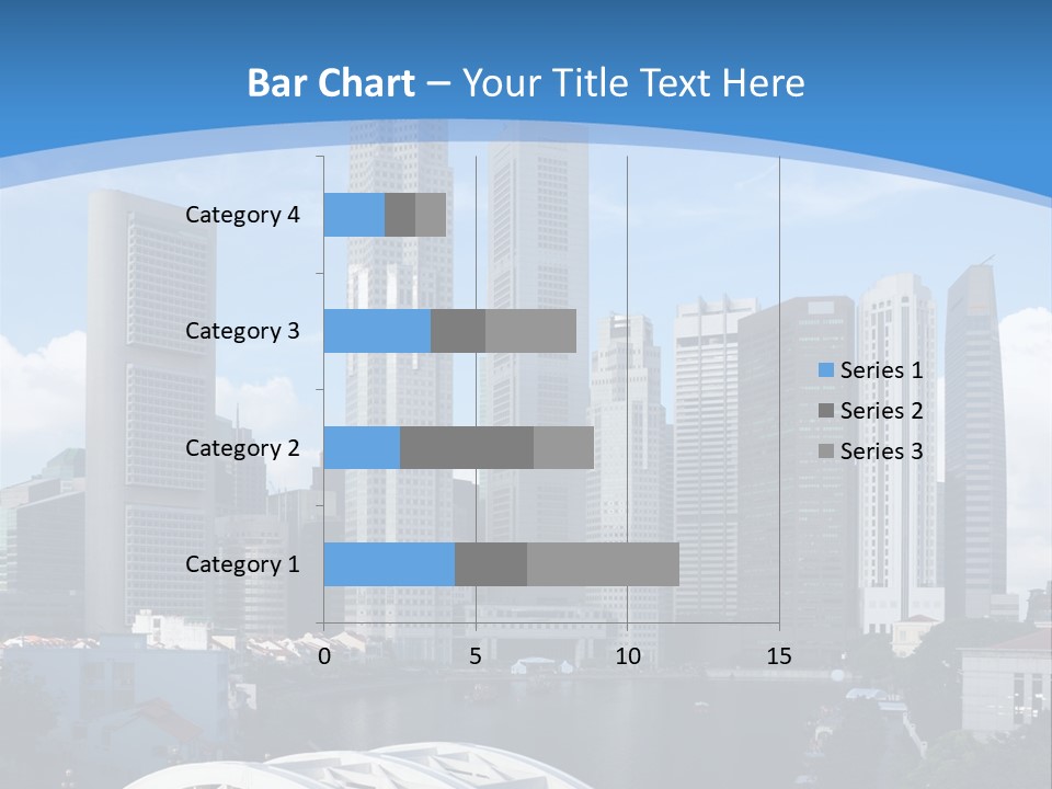 Skyline Of Singapore Financial District Framed By Elgin Bridge And The Singapore River PowerPoint Template