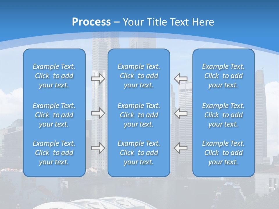 Skyline Of Singapore Financial District Framed By Elgin Bridge And The Singapore River PowerPoint Template
