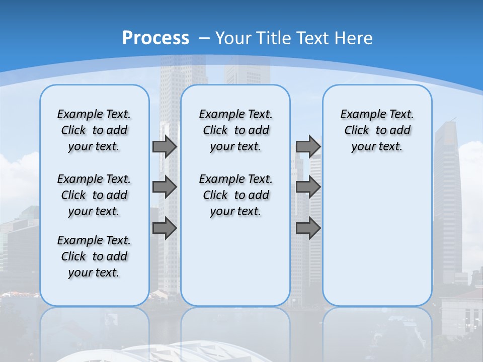 Skyline Of Singapore Financial District Framed By Elgin Bridge And The Singapore River PowerPoint Template