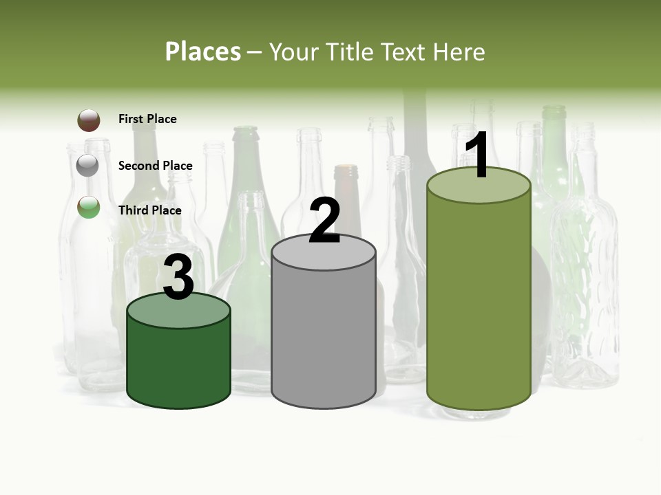 Empty Bottles Background PowerPoint Template