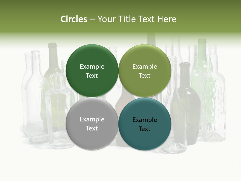 Empty Bottles Background PowerPoint Template