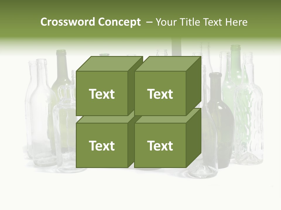 Empty Bottles Background PowerPoint Template
