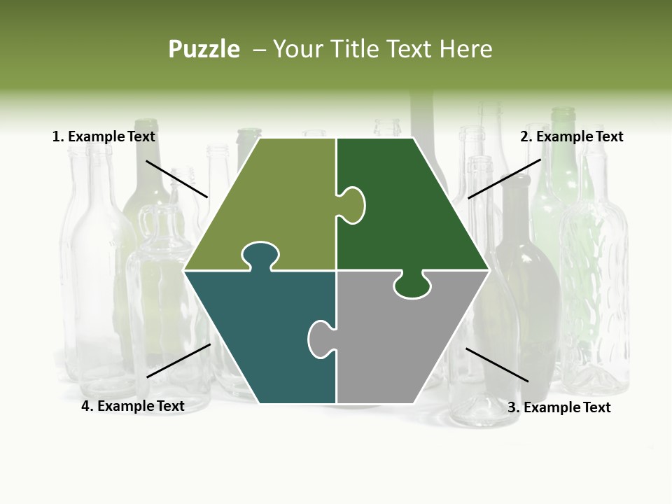 Empty Bottles Background PowerPoint Template