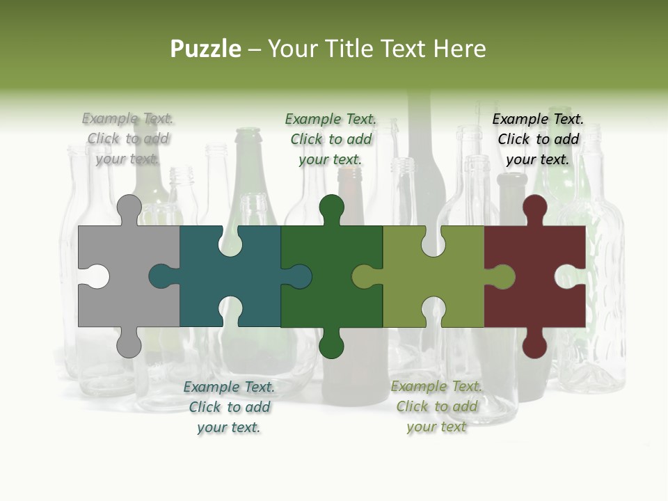 Empty Bottles Background PowerPoint Template