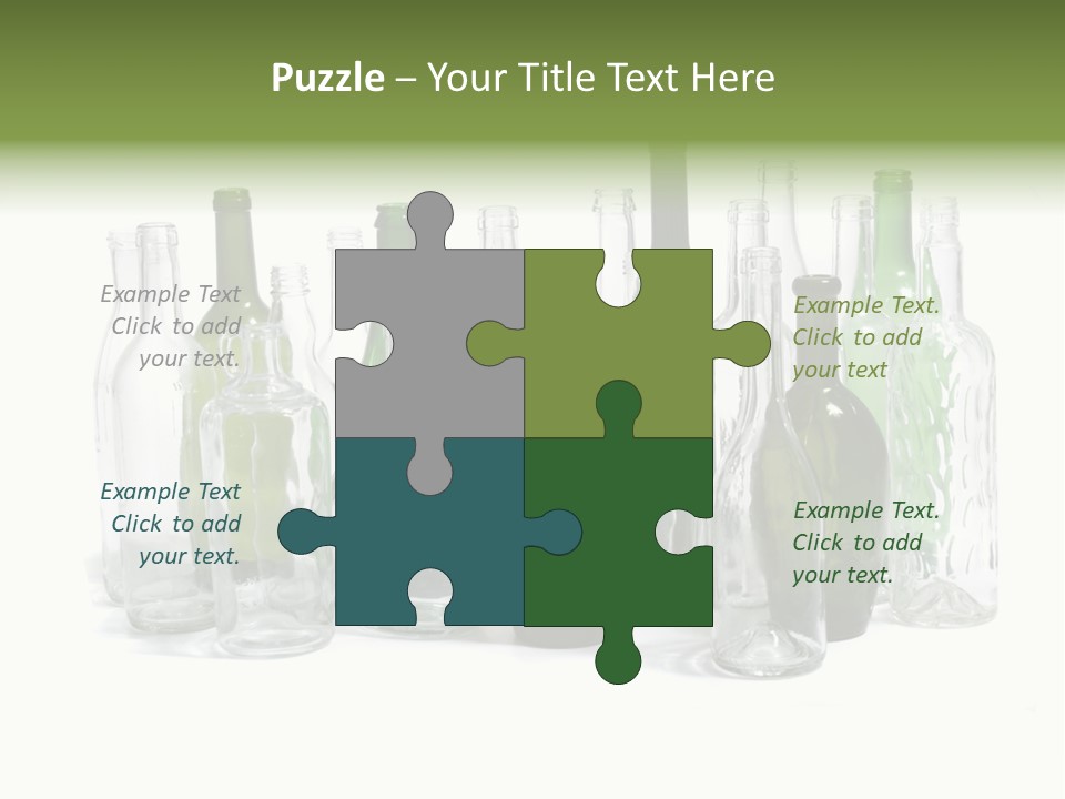 Empty Bottles Background PowerPoint Template