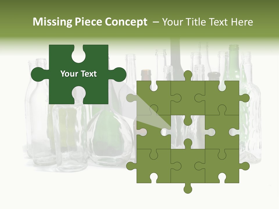 Empty Bottles Background PowerPoint Template