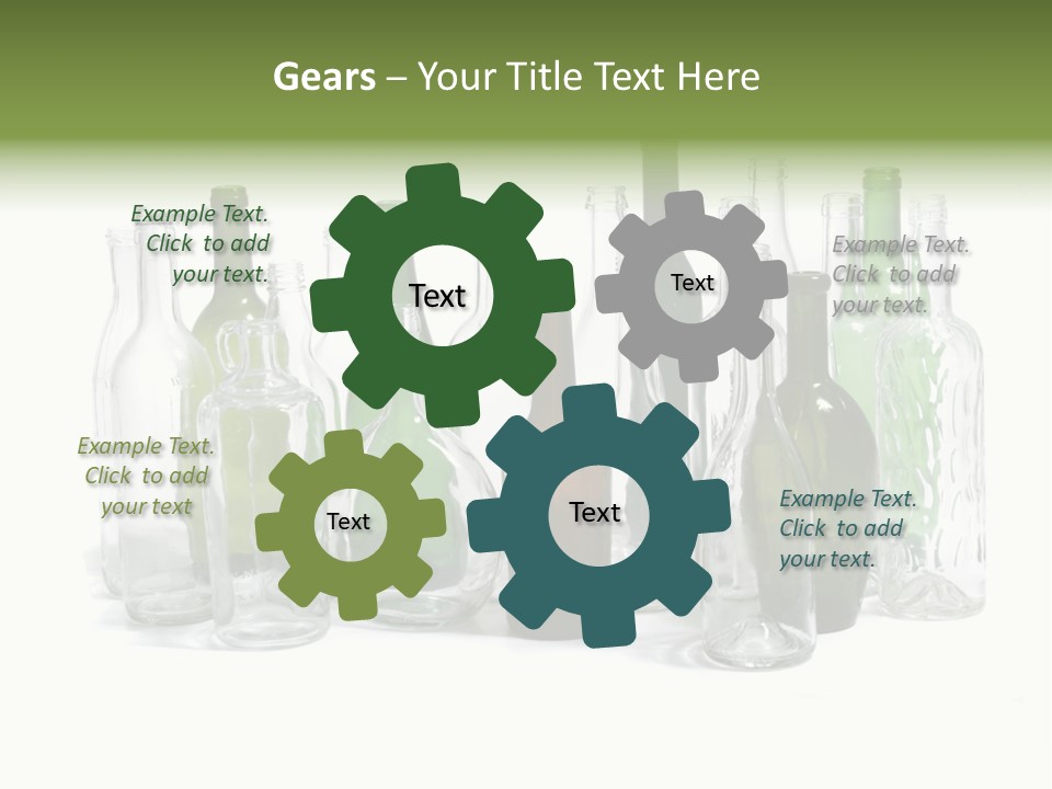 Empty Bottles Background PowerPoint Template