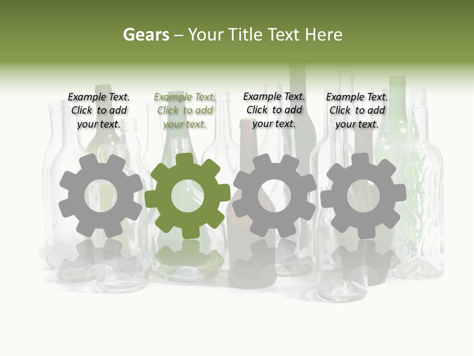 Empty Bottles Background PowerPoint Template