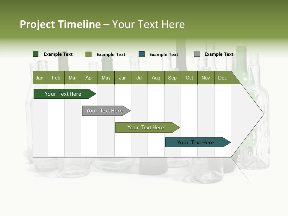 Empty Bottles Background PowerPoint Template