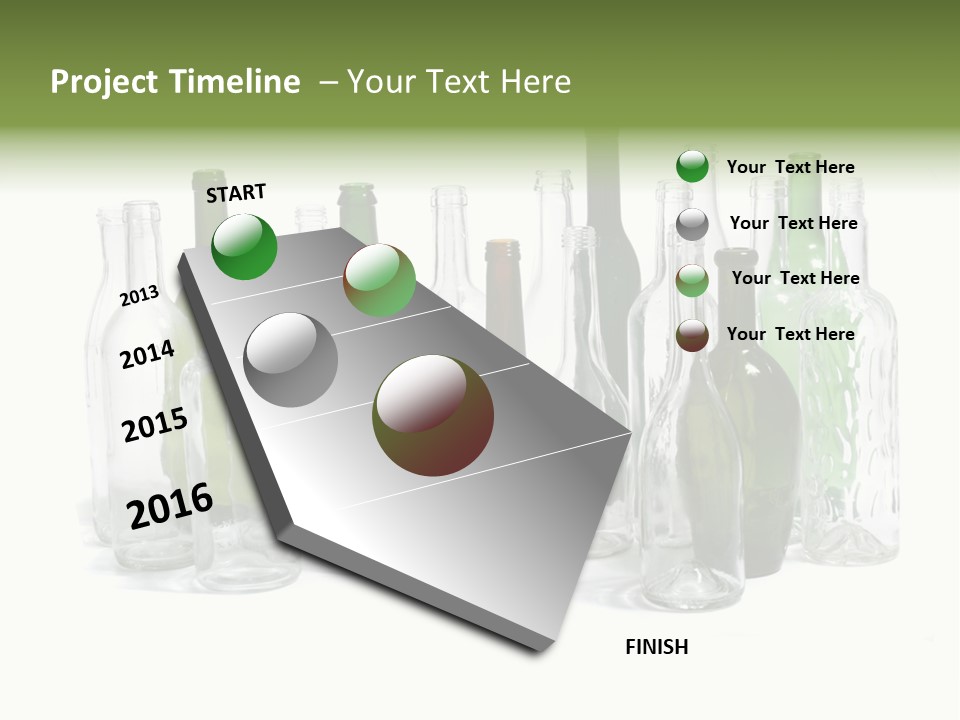 Empty Bottles Background PowerPoint Template
