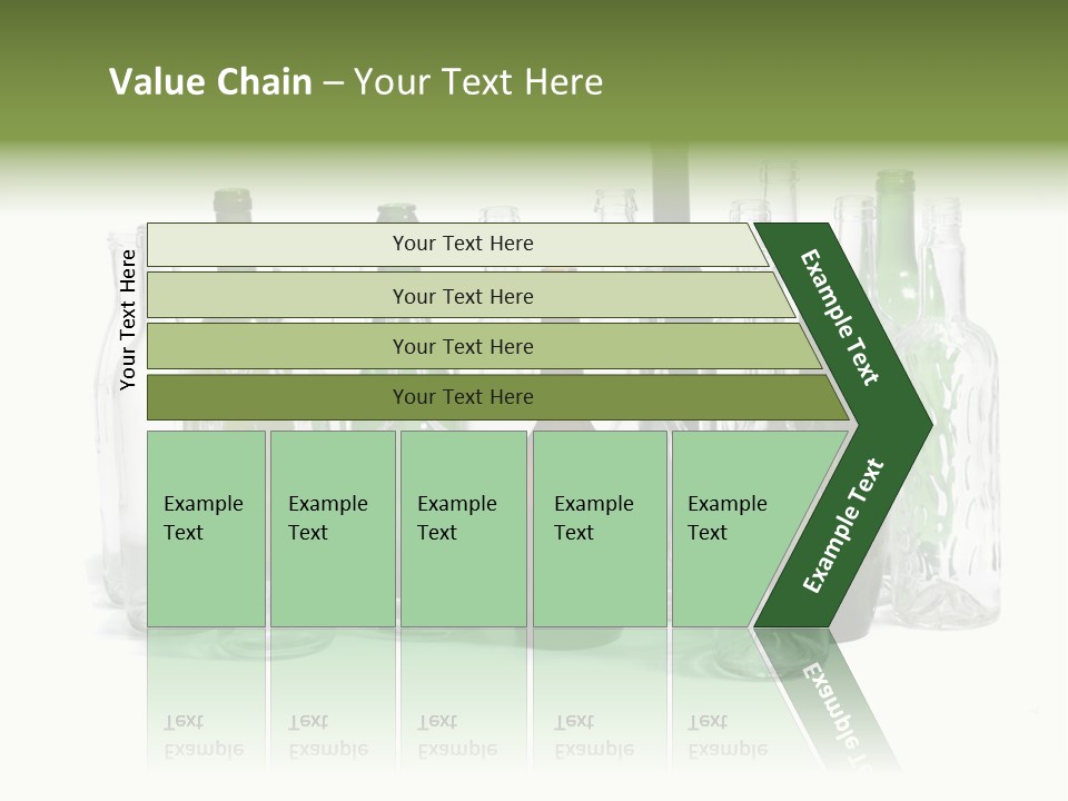 Empty Bottles Background PowerPoint Template