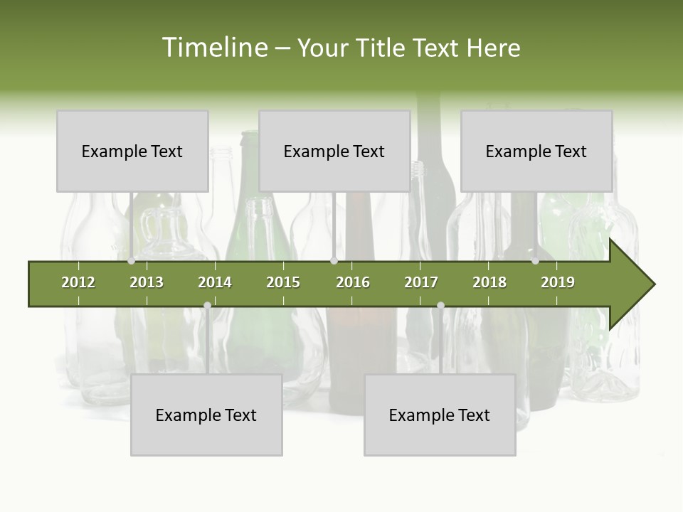 Empty Bottles Background PowerPoint Template