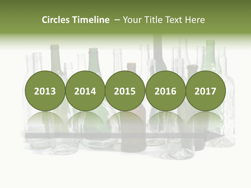 Empty Bottles Background PowerPoint Template