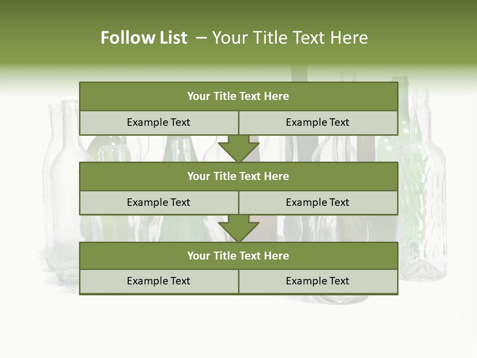 Empty Bottles Background PowerPoint Template