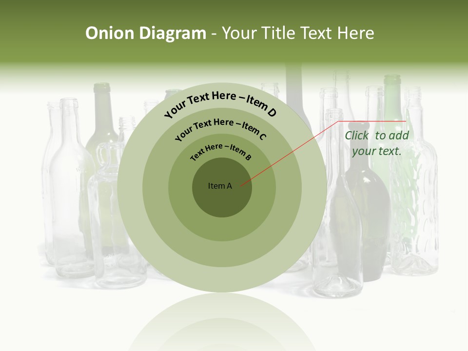 Empty Bottles Background PowerPoint Template