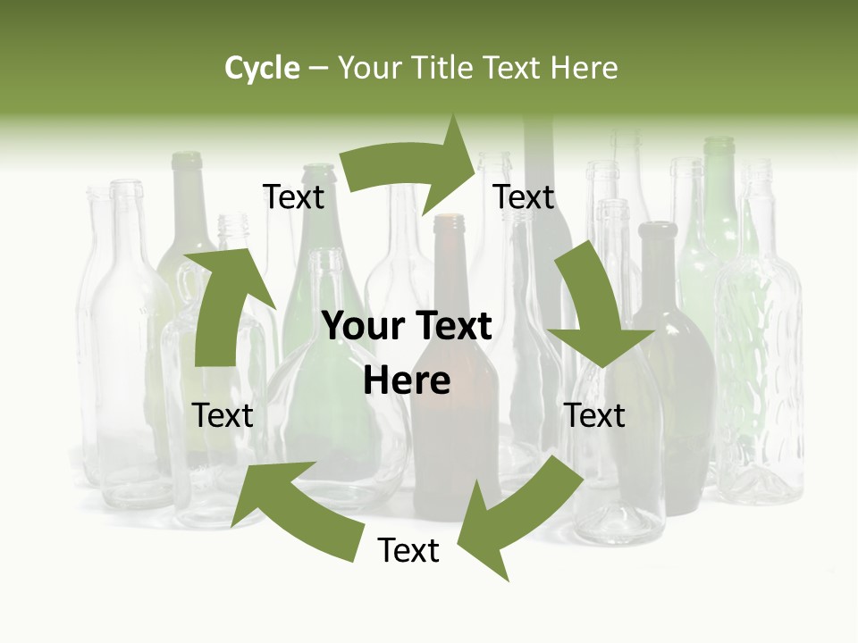Empty Bottles Background PowerPoint Template