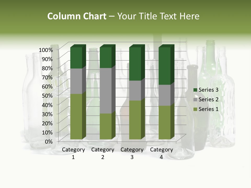 Empty Bottles Background PowerPoint Template