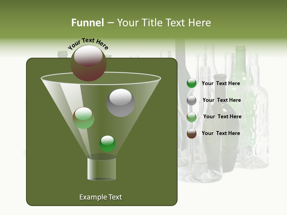 Empty Bottles Background PowerPoint Template