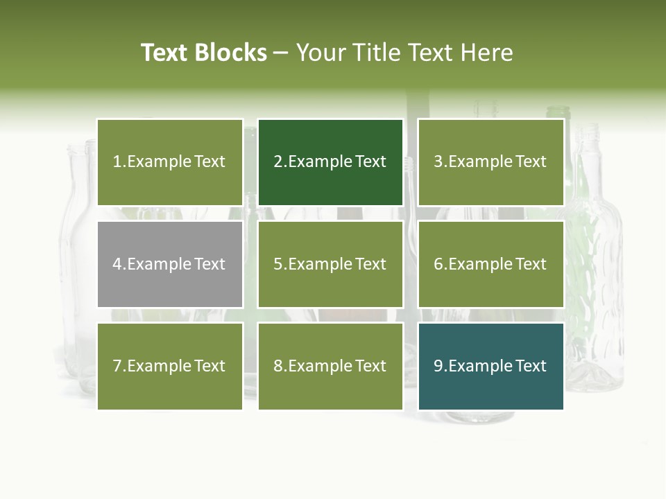 Empty Bottles Background PowerPoint Template