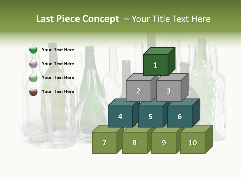 Empty Bottles Background PowerPoint Template