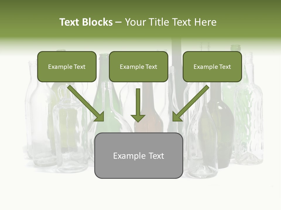 Empty Bottles Background PowerPoint Template