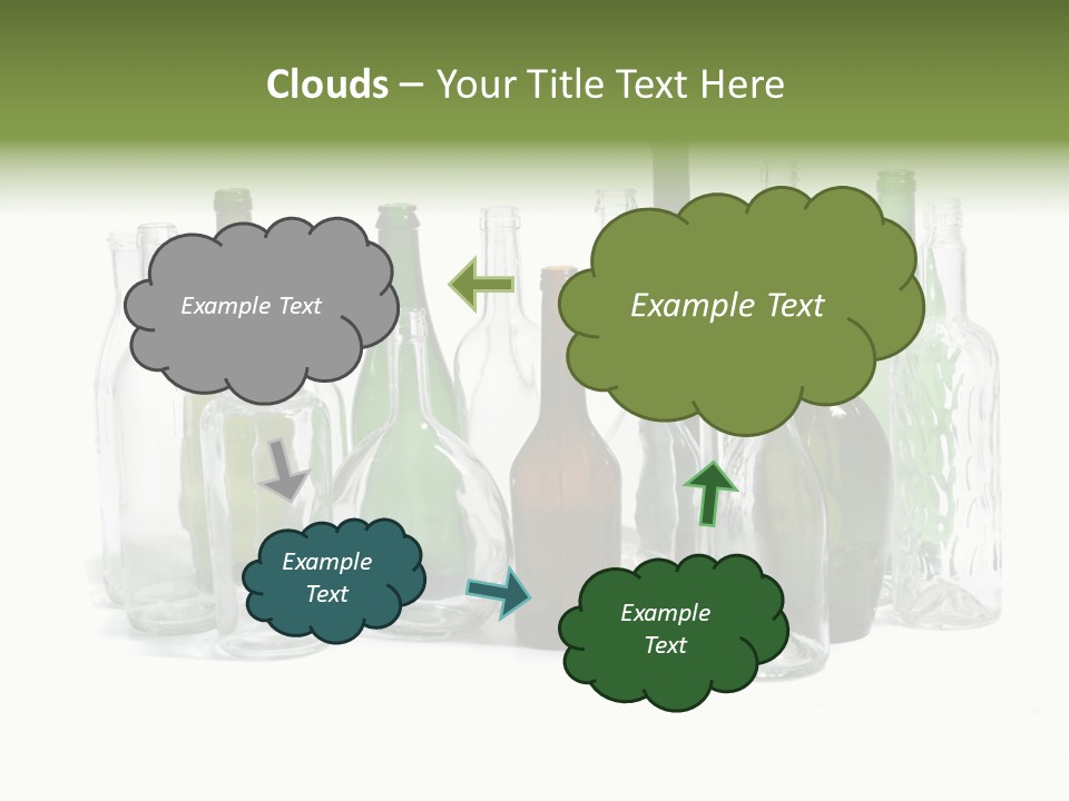 Empty Bottles Background PowerPoint Template