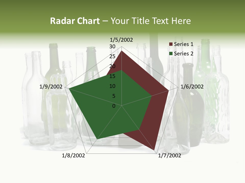 Empty Bottles Background PowerPoint Template