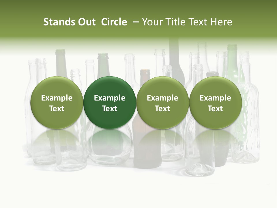 Empty Bottles Background PowerPoint Template