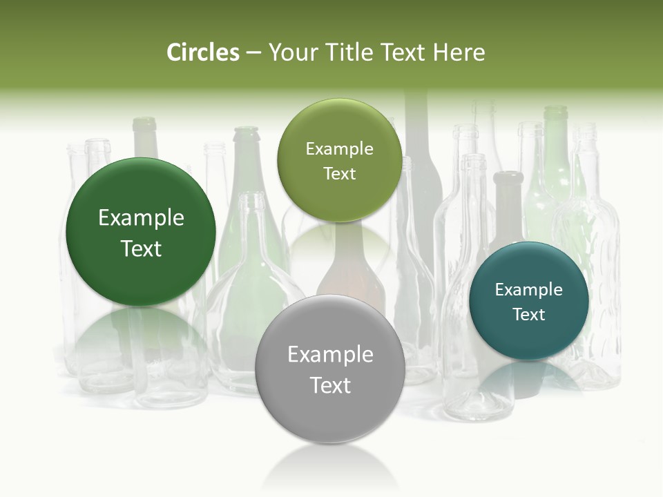 Empty Bottles Background PowerPoint Template
