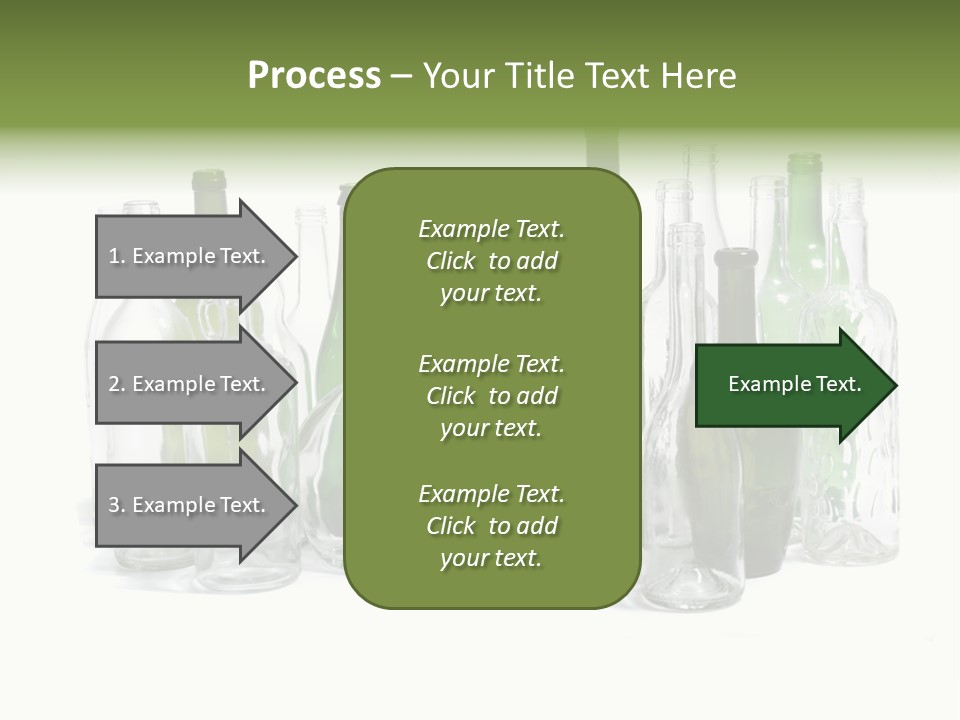 Empty Bottles Background PowerPoint Template