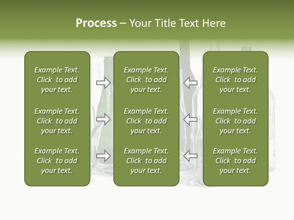 Empty Bottles Background PowerPoint Template