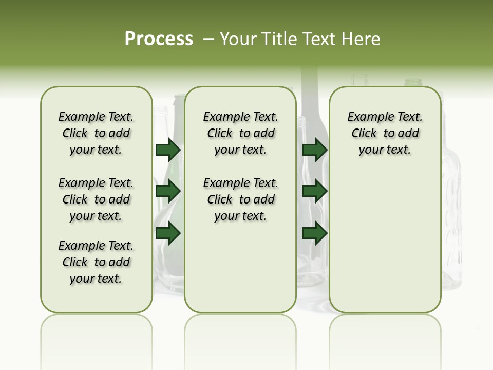 Empty Bottles Background PowerPoint Template