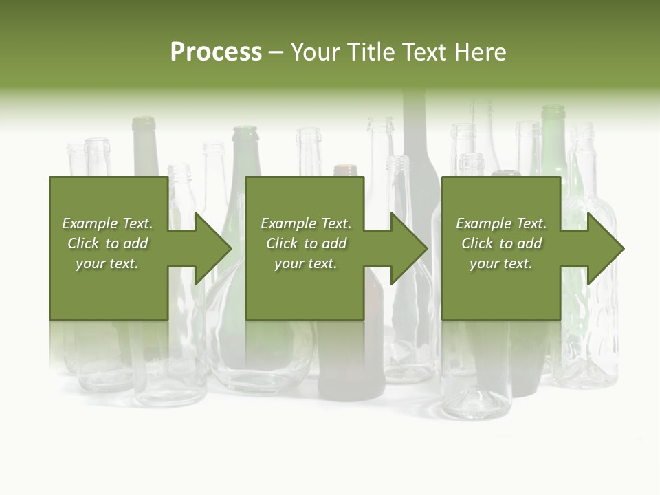 Empty Bottles Background PowerPoint Template
