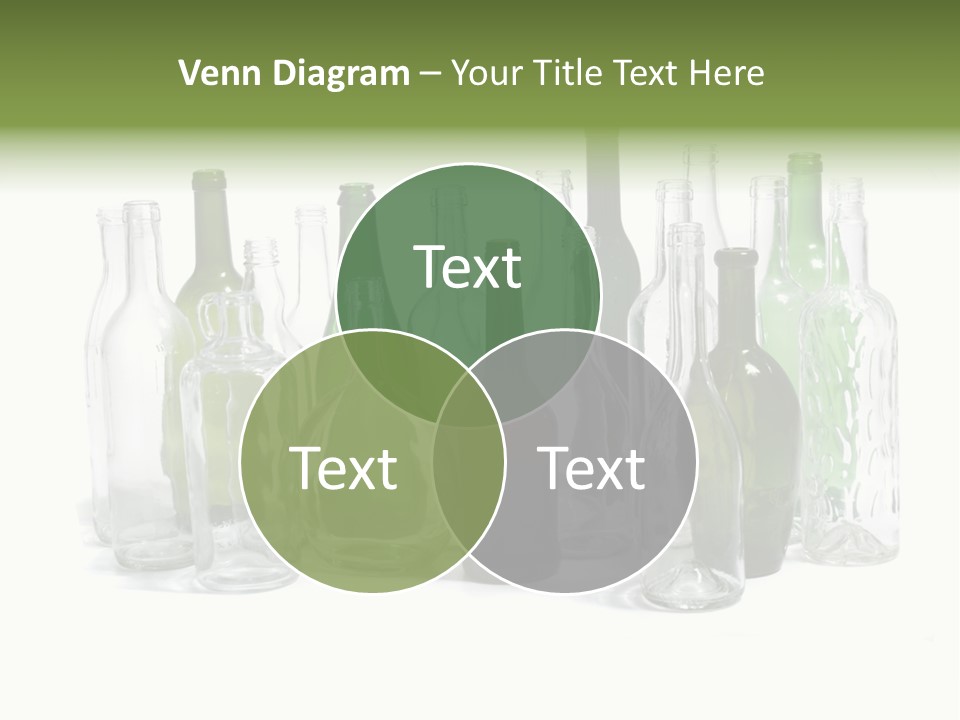 Empty Bottles Background PowerPoint Template