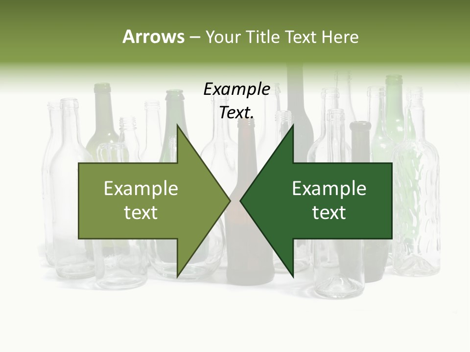 Empty Bottles Background PowerPoint Template