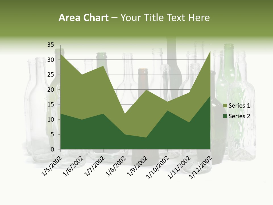 Empty Bottles Background PowerPoint Template