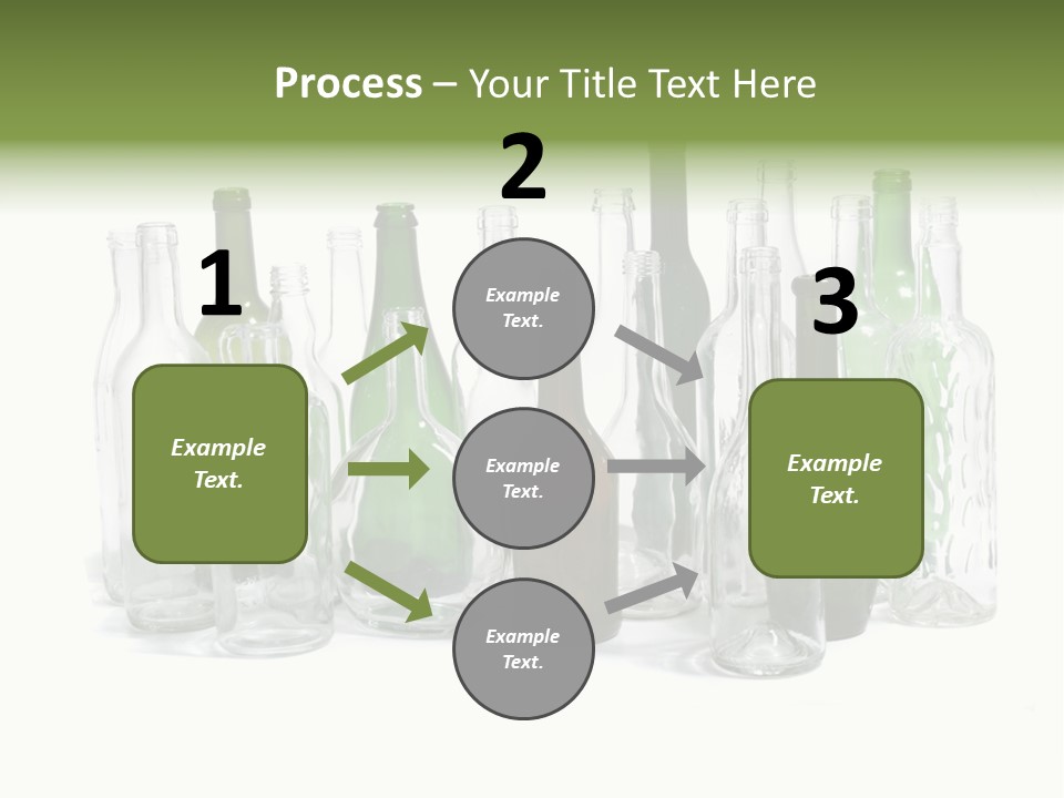 Empty Bottles Background PowerPoint Template