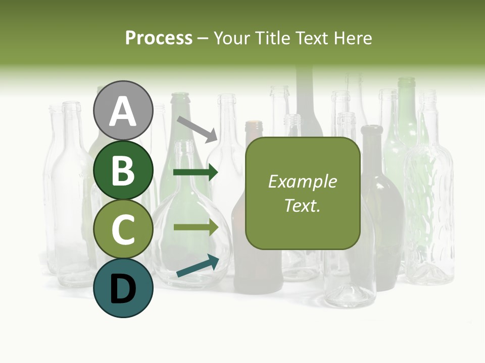 Empty Bottles Background PowerPoint Template