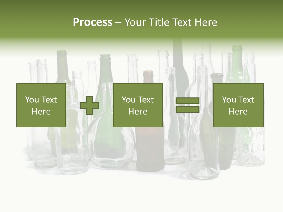 Empty Bottles Background PowerPoint Template