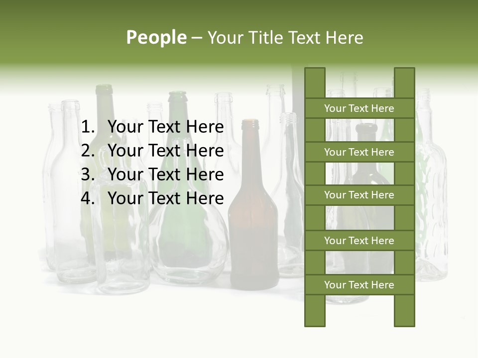 Empty Bottles Background PowerPoint Template