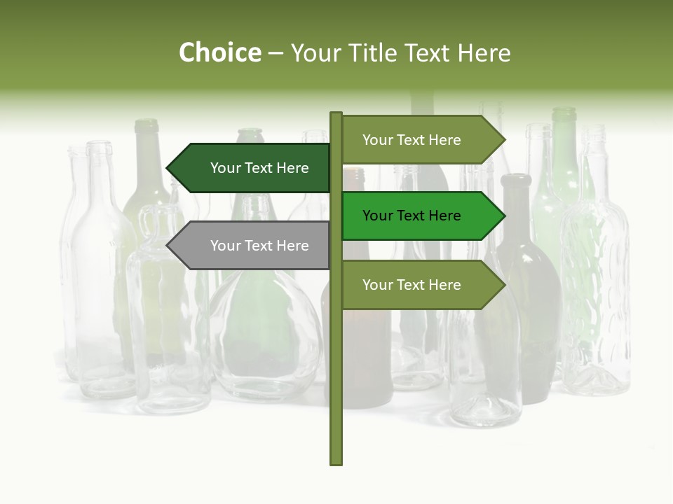 Empty Bottles Background PowerPoint Template