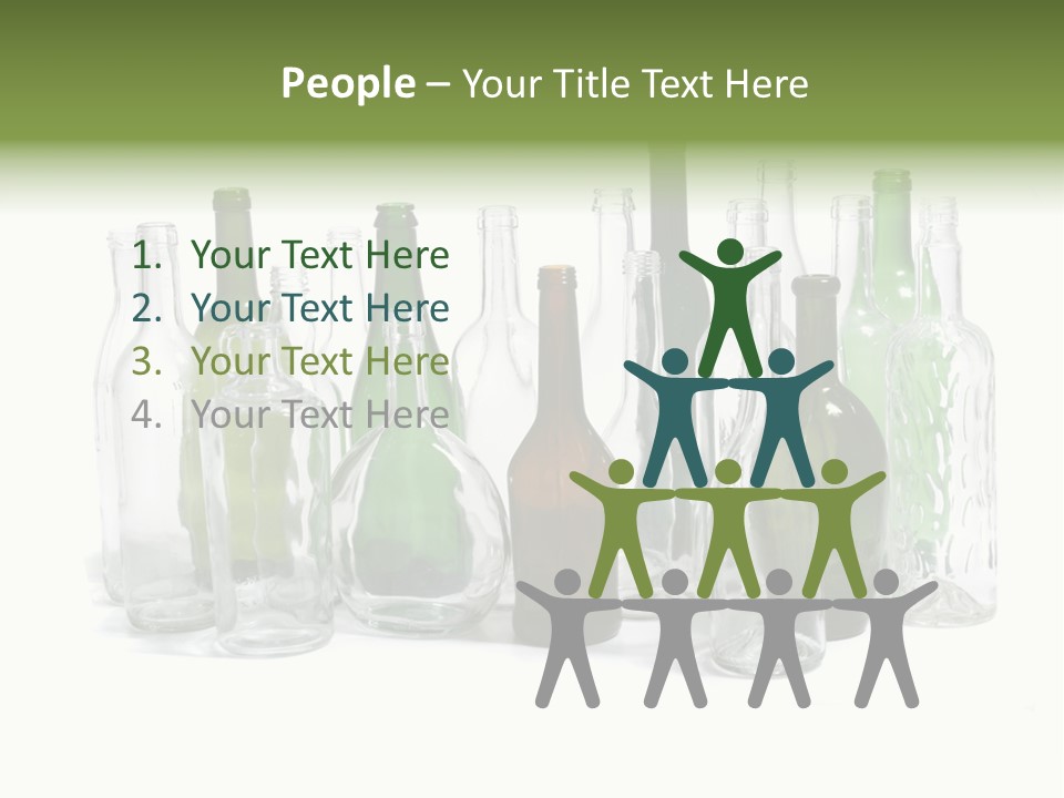 Empty Bottles Background PowerPoint Template
