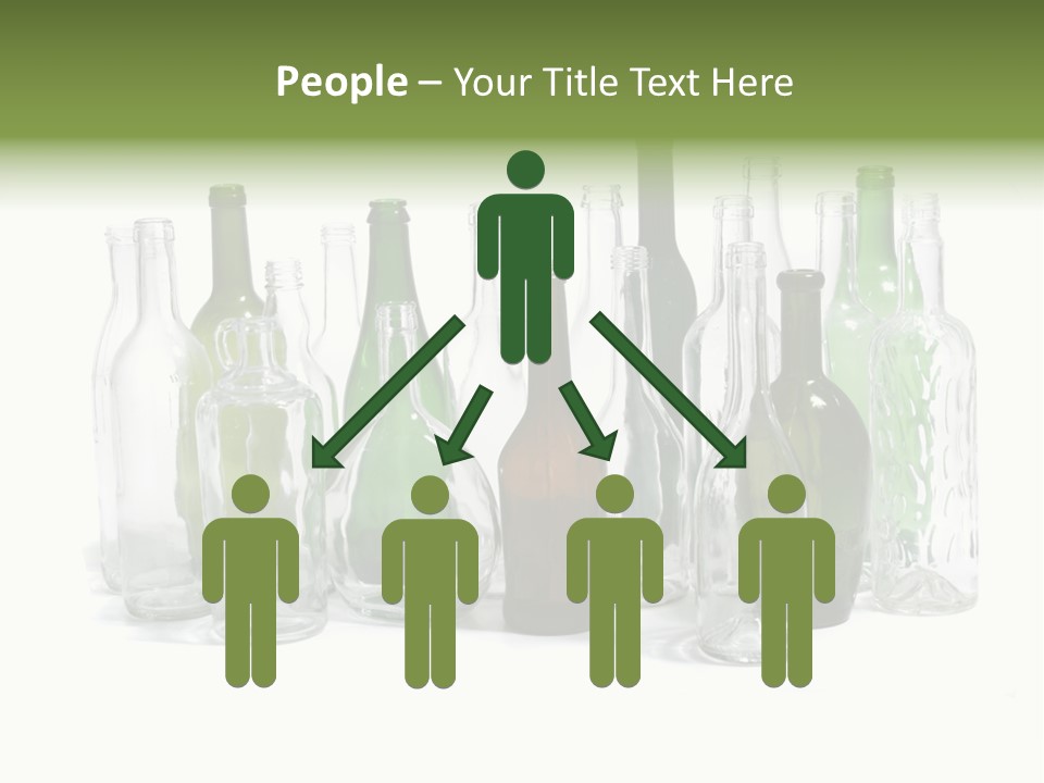 Empty Bottles Background PowerPoint Template