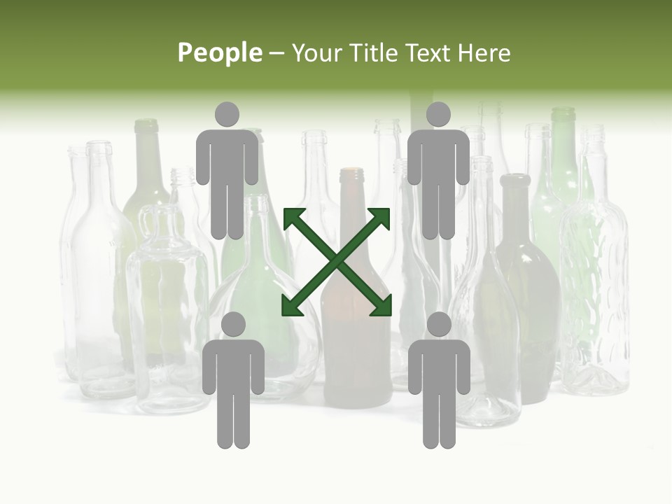 Empty Bottles Background PowerPoint Template