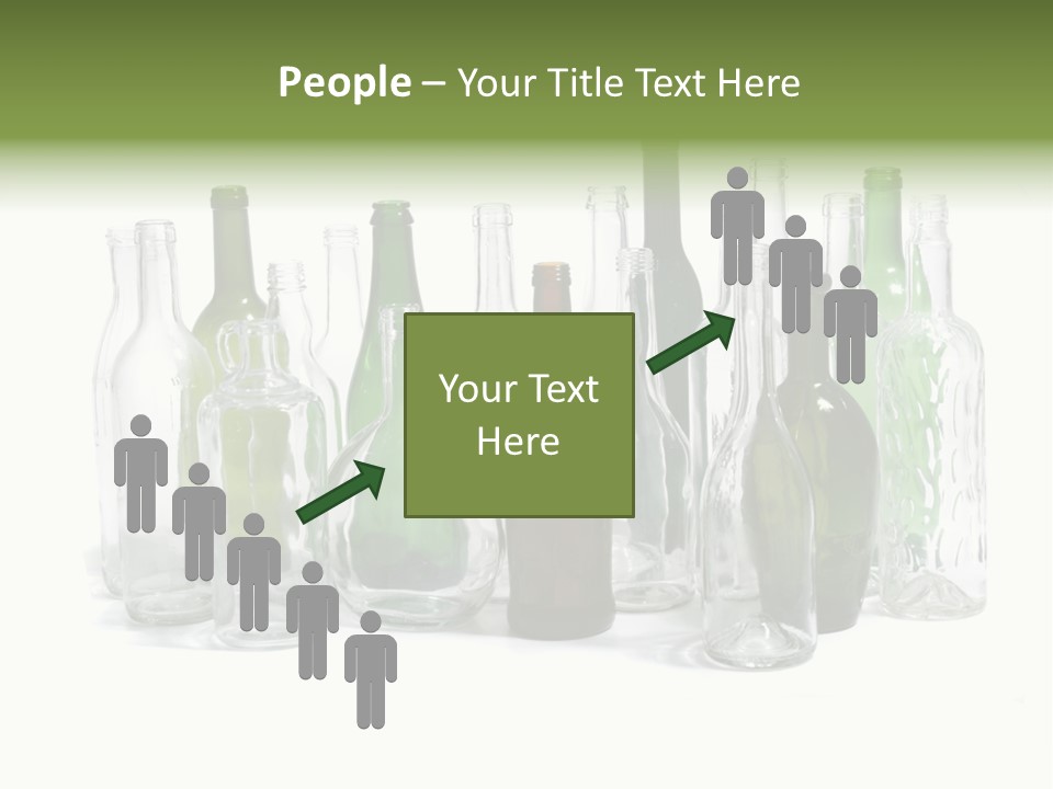 Empty Bottles Background PowerPoint Template
