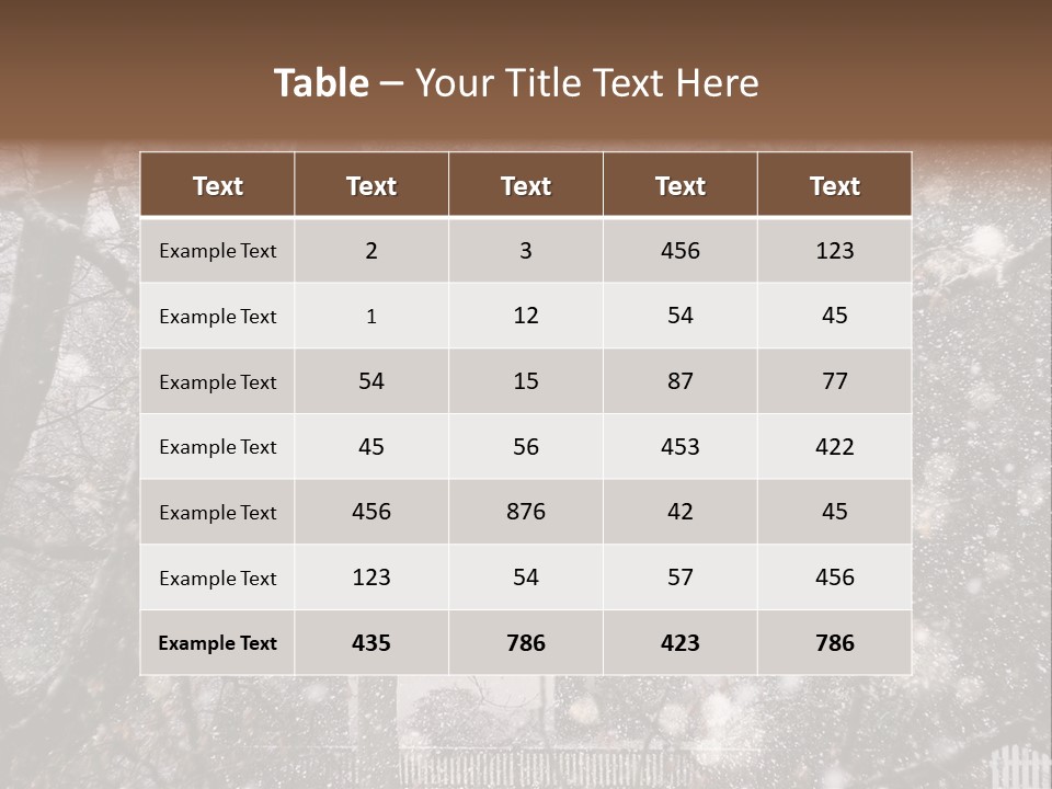 Winter PowerPoint Template