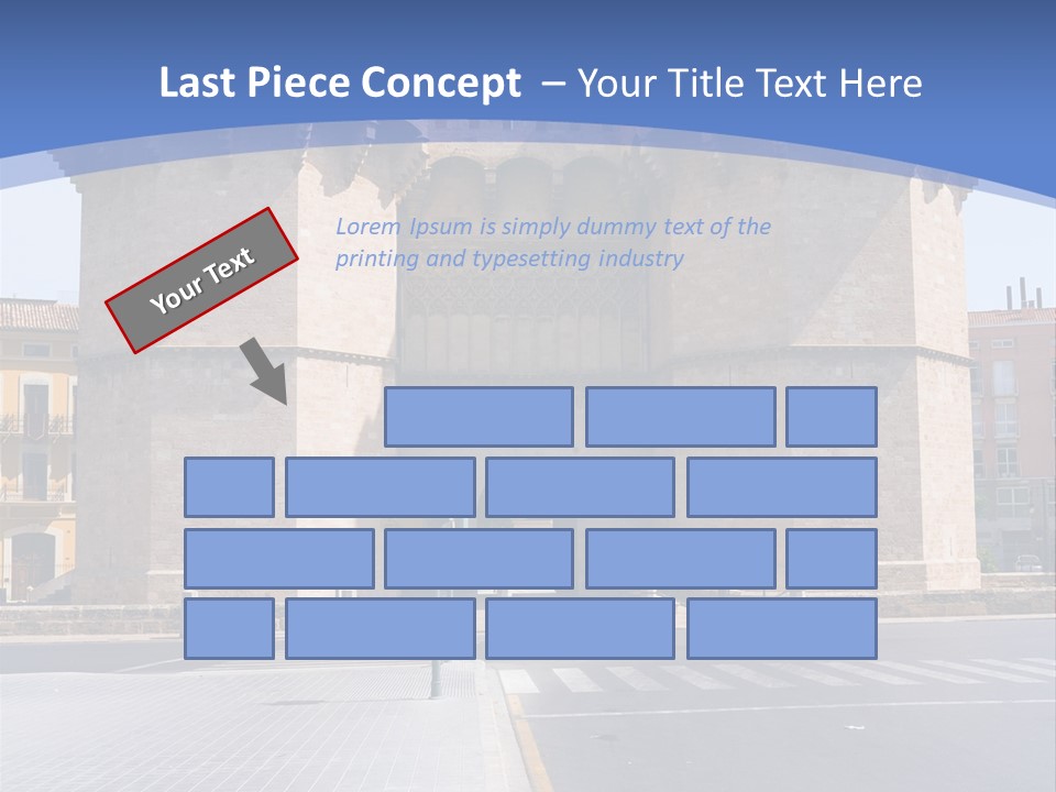 Medieval Twin-Towered Gates Torres De Serranos - Valencia, Spain PowerPoint Template