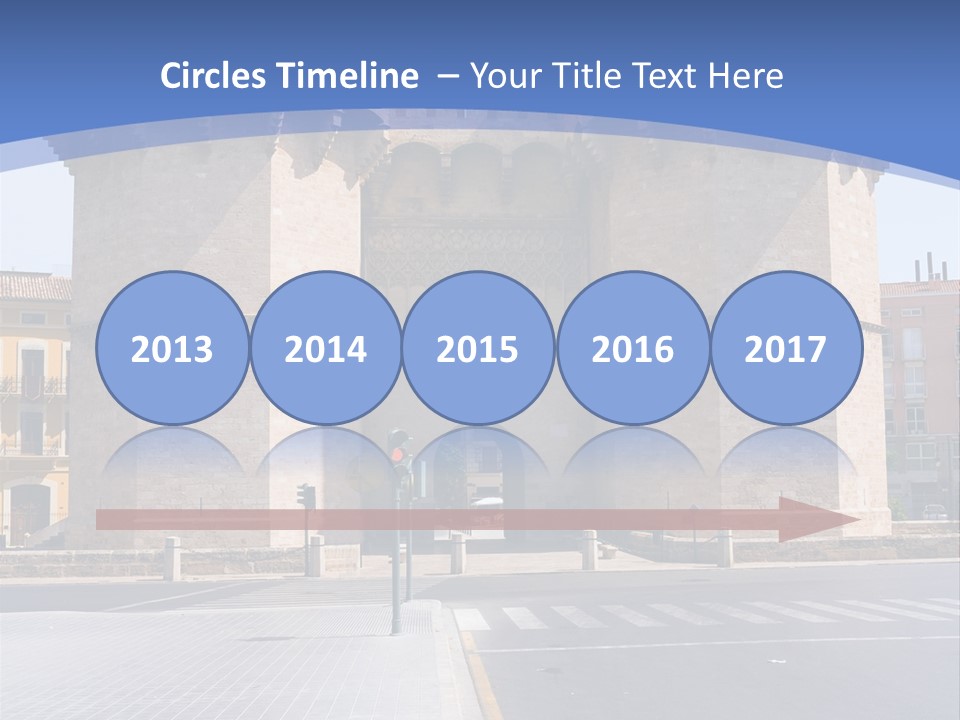 Medieval Twin-Towered Gates Torres De Serranos - Valencia, Spain PowerPoint Template