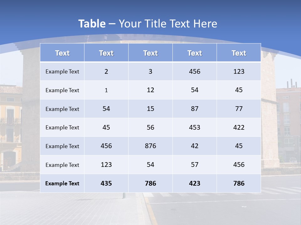 Medieval Twin-Towered Gates Torres De Serranos - Valencia, Spain PowerPoint Template