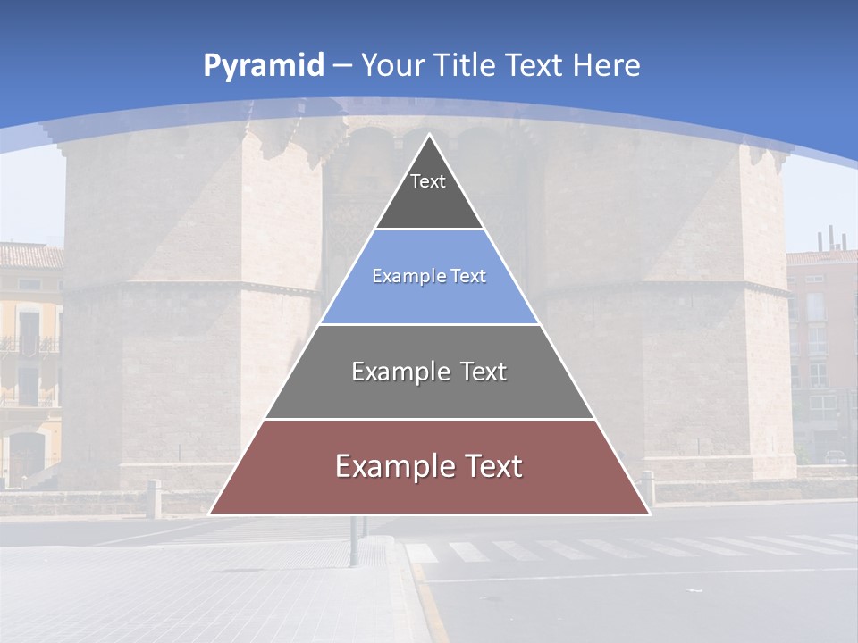 Medieval Twin-Towered Gates Torres De Serranos - Valencia, Spain PowerPoint Template